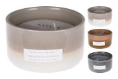 Bougie parfumée en pot céramique Ø12x7cm