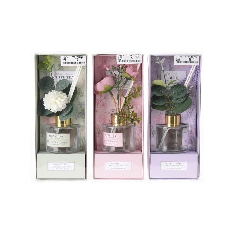 Geurset 80ml Fles met decoratie bloem