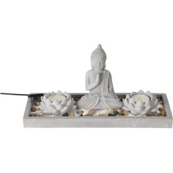 Ensemble de jardin zen Bouddha 29,5x12x7cm