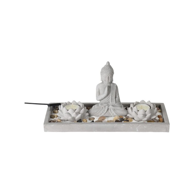 Ensemble de jardin zen Bouddha 29,5x12x7cm