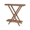 Support à plantes en bois 2 couches 70x28x75cm