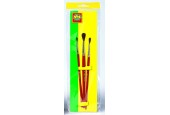Ses penselenset, 3 stuks