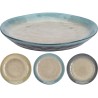 Assiette en faïence Ø20cm, disponible en 3 coloris