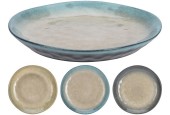Assiette en faïence Ø20cm, disponible en 3 coloris