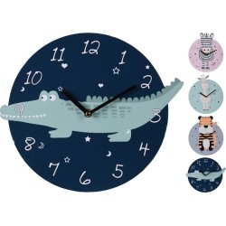 Wandklok mdf dieren Ø26cm