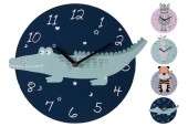 Horloge murale mdf animaux Ø26cm