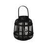 Lanterne bambou 19x24cm noir