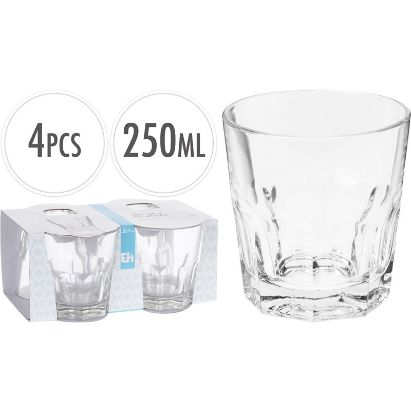 Excellent Houseware Ensemble de verres à boire 4 pièces 25cl