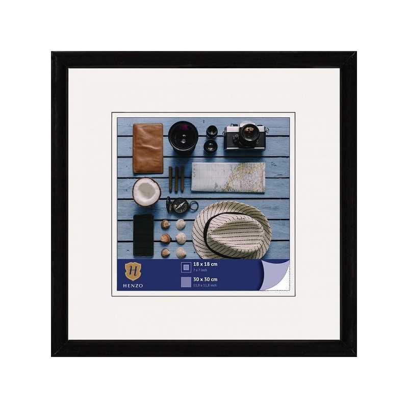 Henzo Cadre photo Napoli 30x30cm noir