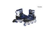 Patins à roues alignées bleu/noir abec7 cadre en aluminium réglable taille 31-34