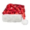 Bonnet de Noël pendant rouge à paillettes 43cm 95% polyester, 5% bonnet