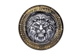 Bouclier de chevalier en plastique avec lion Ø44,5cm