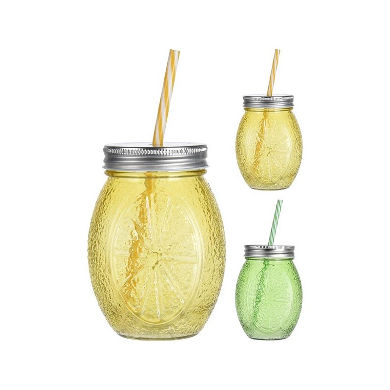 Verre à boire avec paille 450ml