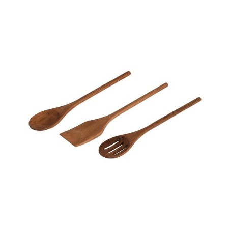 Set d'ustensiles de cuisine en bois d'acacia 3 pièces