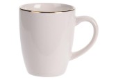 Tasse porcelaine bord doré 200ml
