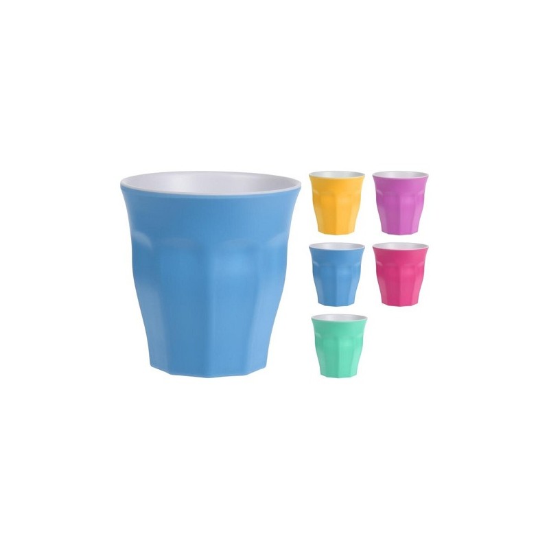 Beker melamine 295ml verkrijgbaar in 5 verschillende kleuren