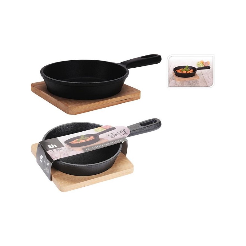 Tapasset gietijzer pannetje dia12,5cm