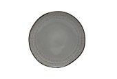 Assiette plate Kos Ø27cm grise boîte de 6 pcs