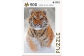 Rebo Tiger in the snow - puzzel 500 stukjes