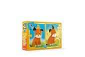 Rebo Chien et caneton - puzzle 2 x 24 pièces