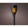 Lumineo Solar fakkel kunststof vlam effect Ø7,5xH27cm-12L Verpakking a 4 stuks