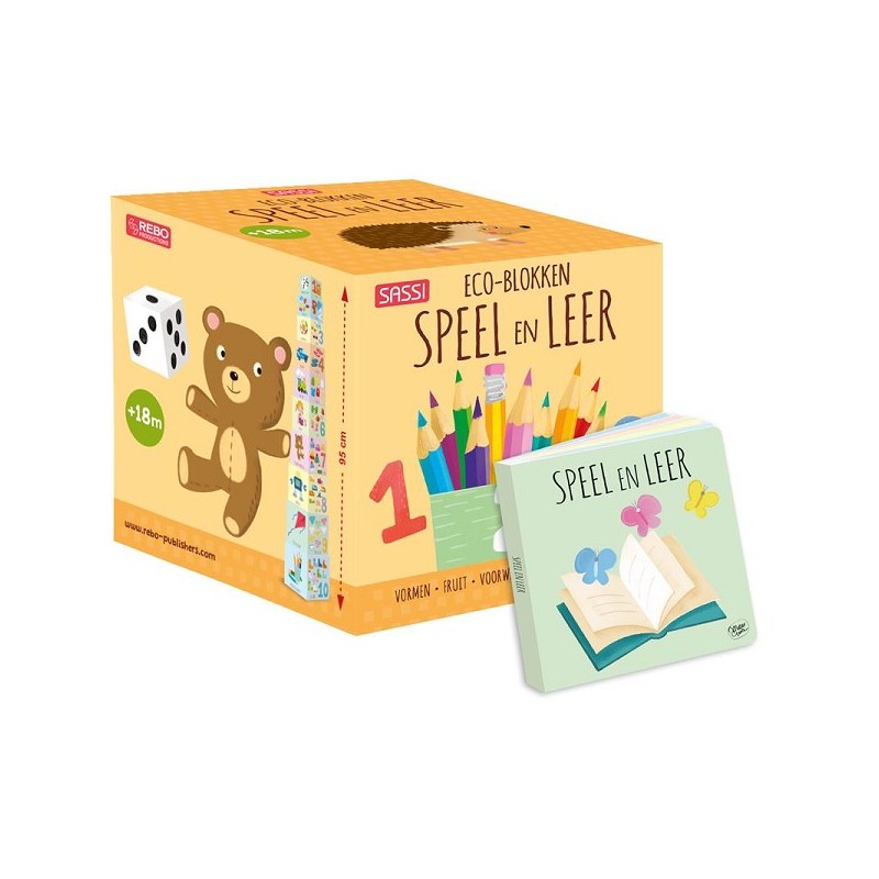 Rebo Speel en leer - boek en eco blokken