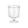 Verres à vin en plastique Papstar avec pied 200ml Ø7,2x10cm transparent en PS recyclable