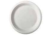 Papstar 12 Assiettes canne à sucre "pure" dia.23cm blanc