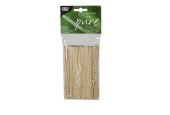 Papstar 100 Roerstaafjes hout "pure" 13cm
