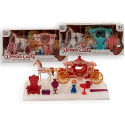 Koets Met Paard Circa 20cm Met Accessoires
