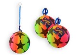 Boule arc-en-ciel étoile avec élastique Ø21cm 80 grammes