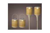 LED Solar light Ø10.5-H80cm metaal Warmwit