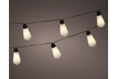 LED Solar Stringlights 10 Lampen L180cm Kunststof Warmwit