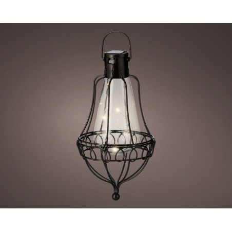 LED Solar hanging light Ø10.8-H21cm metaal Warmwit