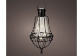 Suspension solaire LED Ø10,8-H21cm métal Blanc chaud