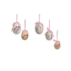 Decoris Oeuf de Pâques en mousse Ø4-H6cm