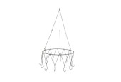 Decoris Jardinière support fer Ø34-H67cm