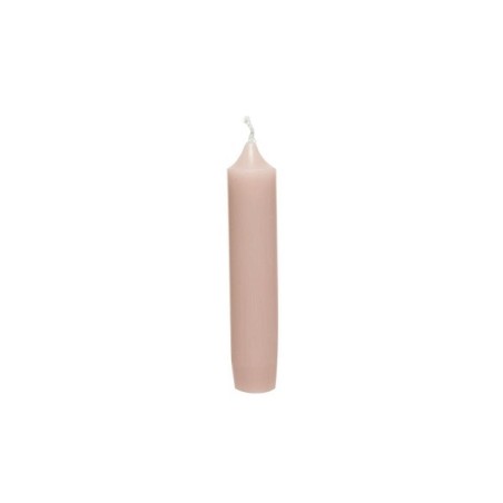 Decoris Kaars wax Ø2.2-H11cm pak a 6 stuks licht roze