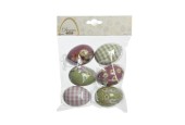 Decoris Oeuf de Pâques en mousse Ø4-H6cm