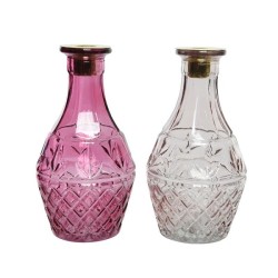 Decoris Bougeoir verre Ø10-H18,5cm