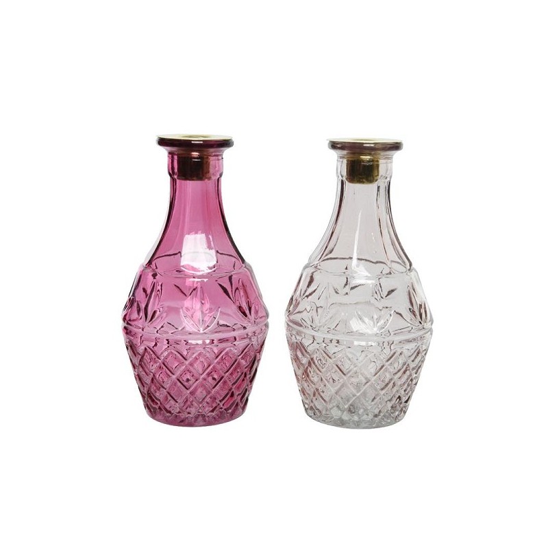 Decoris Kandelaar glas Ø10-H18.5cm