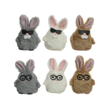Peluche lapin Decoris L5-L5-H11cm