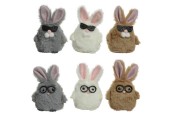 Peluche lapin Decoris L5-L5-H11cm
