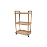Table d'appoint trolley mdf L30-L48-H76,5cm (Emballée en boîte plate)