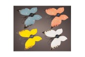 Lumineo  LED Solar wanddecoratie vlinder L4-W17.8-H6cm met 6 uurs timer en schakelaar