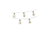 LED bulb stringerlichting met bloem 10 lampen lengte 180cm werkt op 2xAA