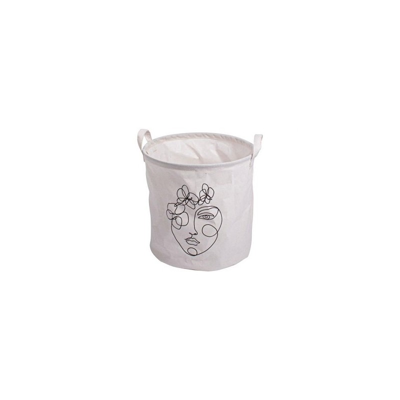 Gusta Sac de rangement face Ø30x30cm blanc