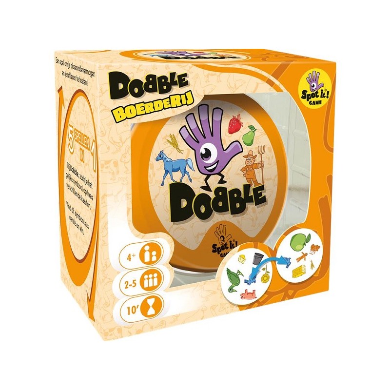 Dobble Boerderij kaartspel vanaf 4 jaar 2-5 spelers