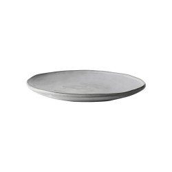 Dutch Rose Organic bord Ø26cm licht grijs doos a 4 stuks