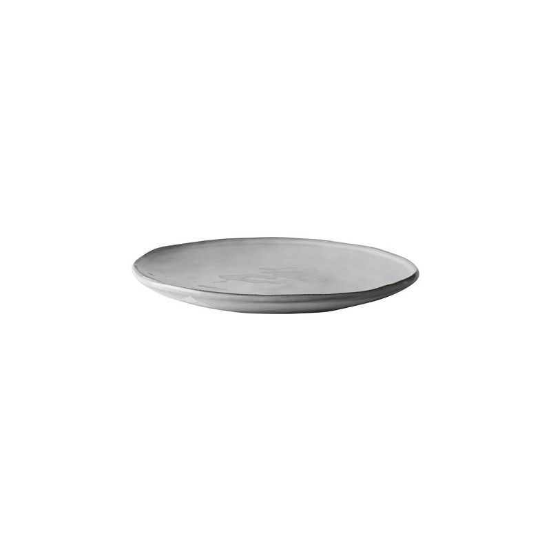 Dutch Rose Organic bord Ø26cm licht grijs doos a 4 stuks